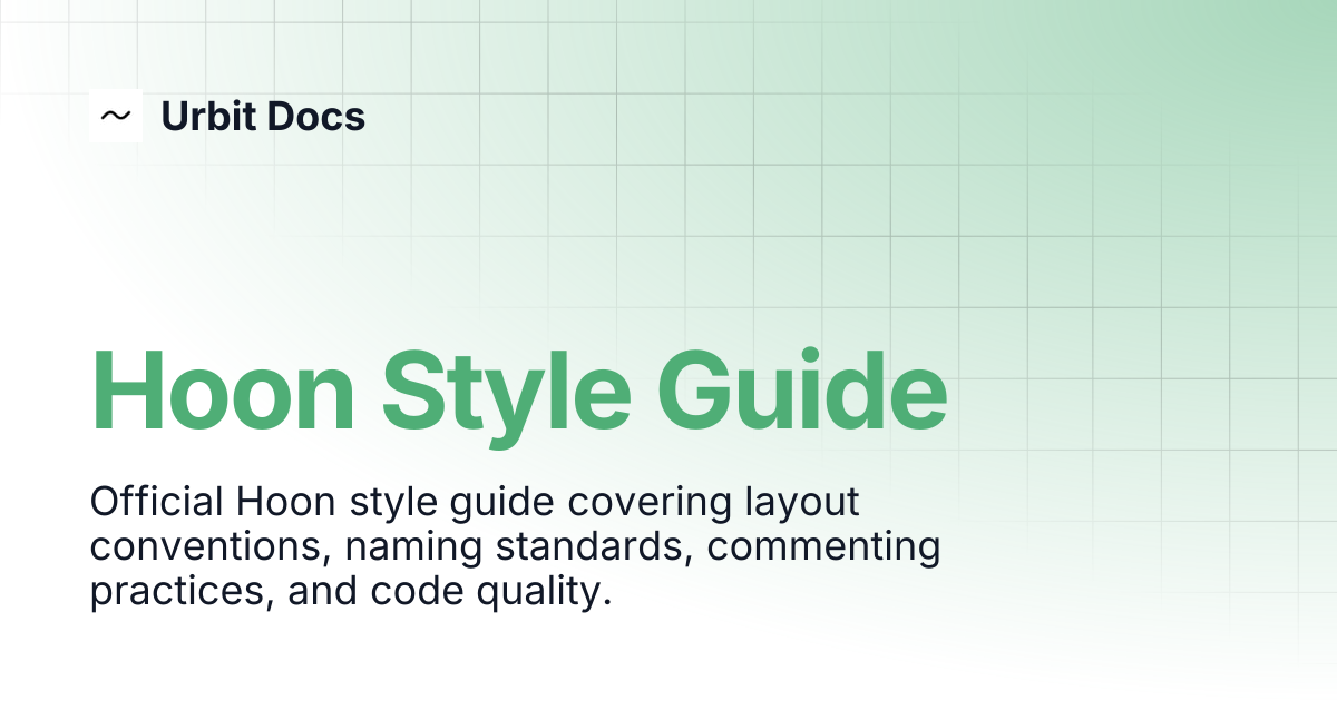 Hoon Style Guide | Urbit Docs