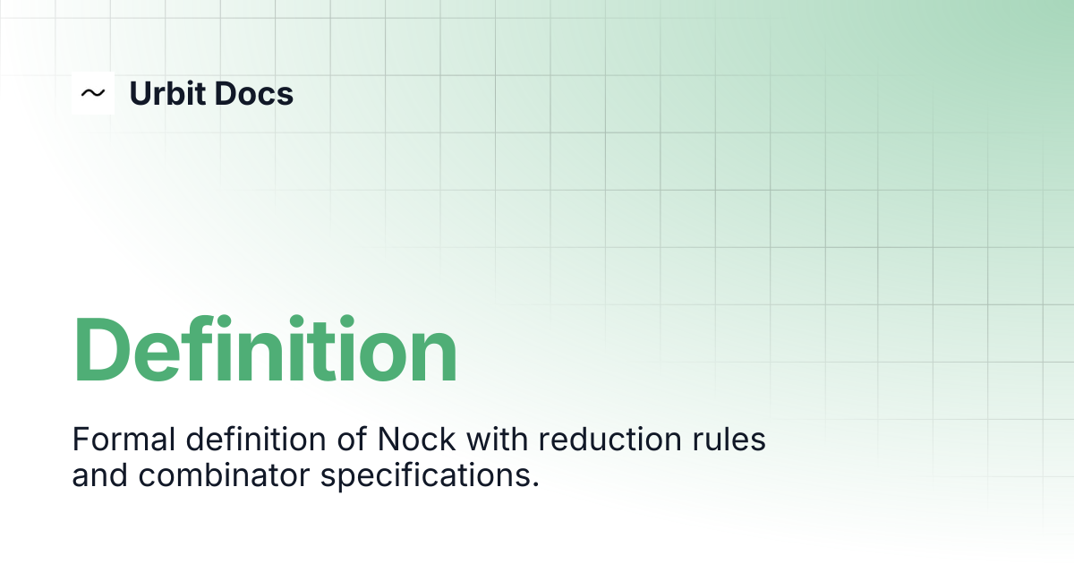 Definition | Urbit Docs