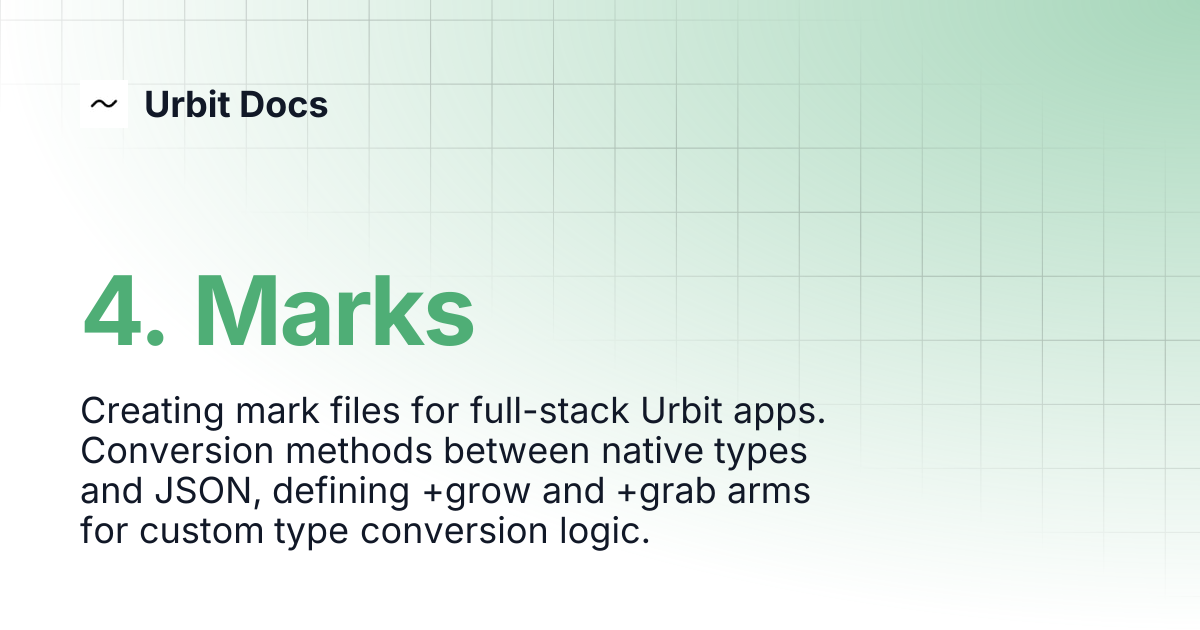 4. Marks | Urbit Docs