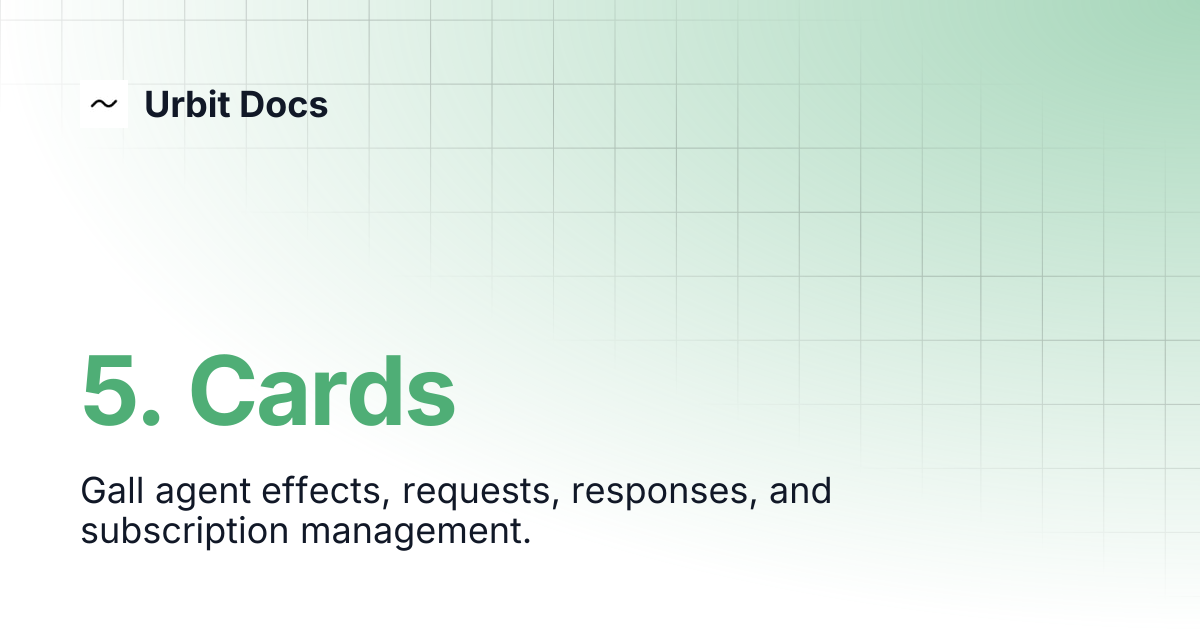 5. Cards | Urbit Docs
